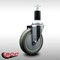 Service Caster 5'' SS Gray Poly Wheel Swivel 1-3/8'' Expanding Stem Caster SCC-SSEX20S514-PPUB-138 - alternate 4